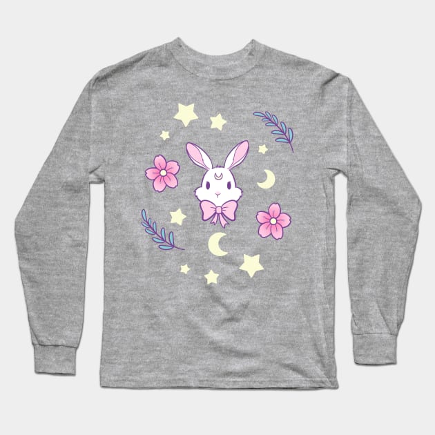 Sakura Bunny | Nikury Long Sleeve T-Shirt by Nikury